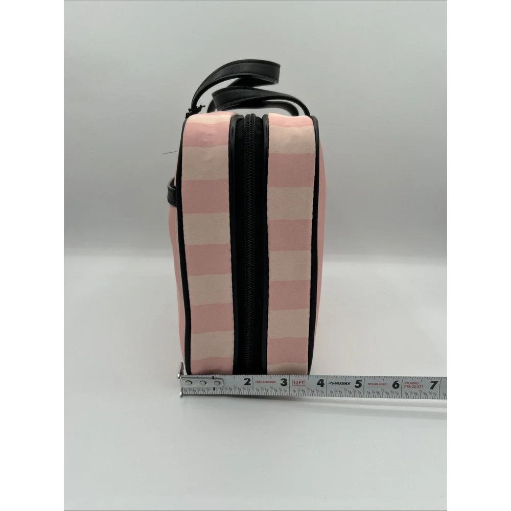 Victoria's Secret Hanging Cosmetics Bag,Heritage Stripes Pink Travel Case NEW - Picture 13 of 15
